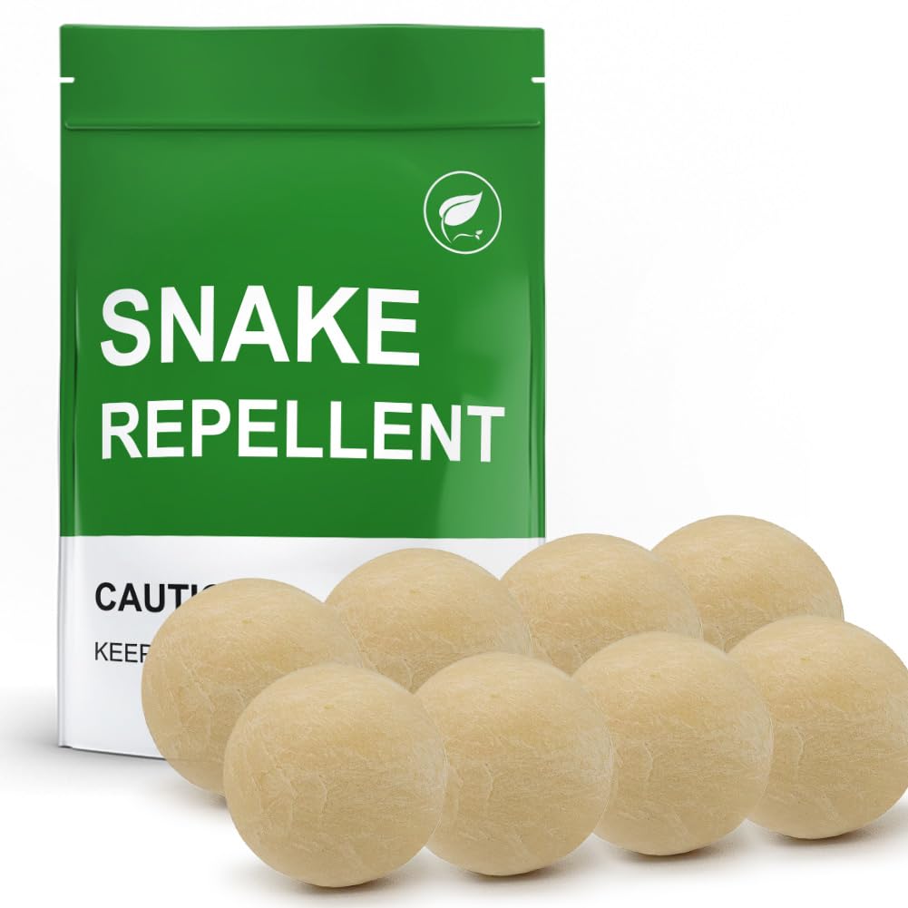AJOQFKTD snake repellent ball pack8 deters snakes for long-lasting yard protection.