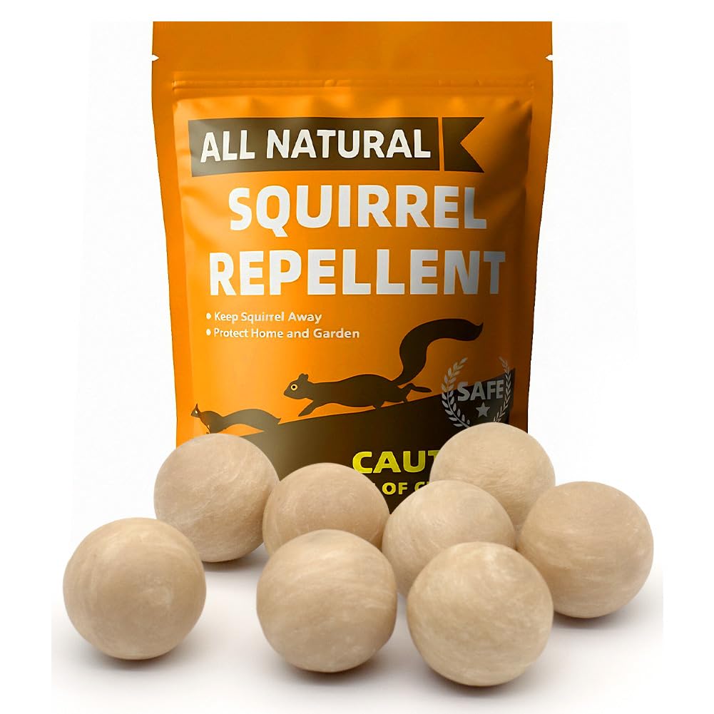 AJOQFKTD squirrel repellent outdoor 8-pack protects gardens naturally.