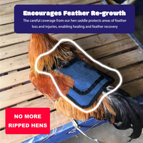 Ajqiomh chicken saddle in red protects hens with adjustable fit for comfort.