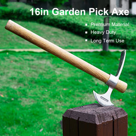 AKBFOX weeding mattock in action for garden cultivation and ground loosening