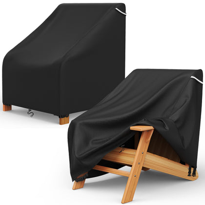 AKEfit Adirondack chair cover shields outdoor seating from weather and moisture.