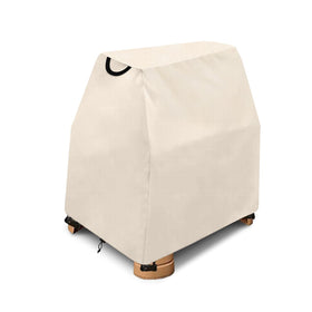 AKEfit beige outdoor cover blends with patios while guarding toys.