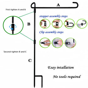 Akeydeco 14-5-inch flag compatibility enables many designs
