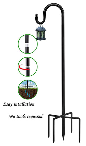 Akeydeco versatile outdoor stand for bird feeders and lanterns