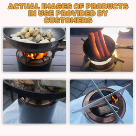 AKI YAMA compatible with all pots and pans for versatile outdoor cooking.