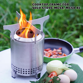 AKI YAMA fire pit cooktop on Mesa XL with larger contact area.