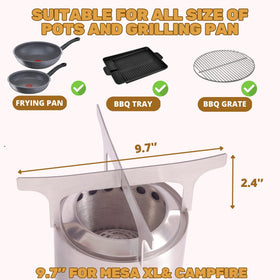 AKI YAMA Titan and Campfire stand compatibility for easy use.