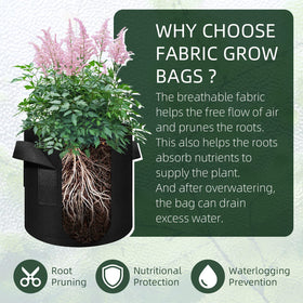 AkiiGer reusable fabric grow bag can be washed and stored after use.
