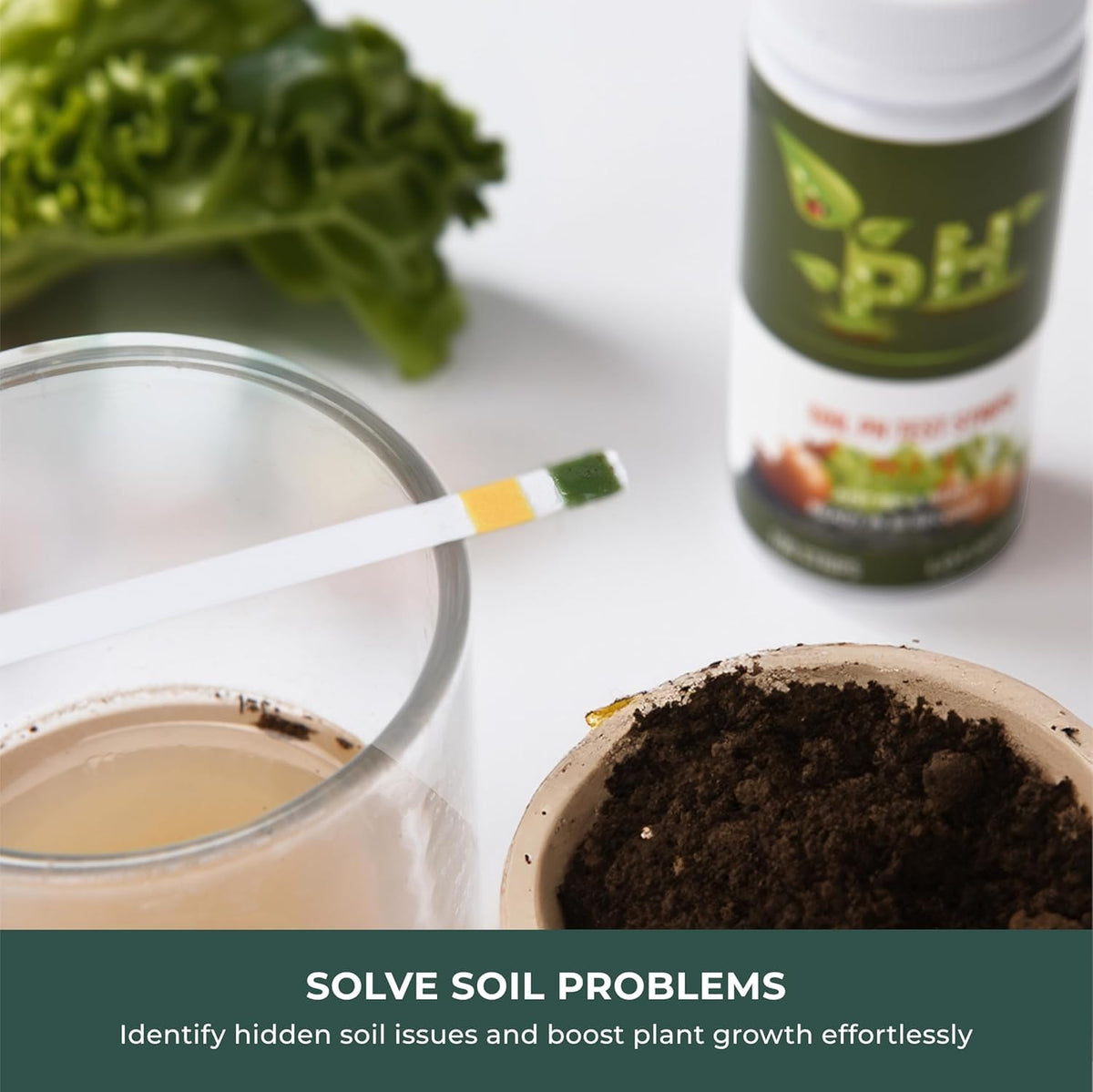 AKSBTEC pack of 100 strips supports many soil tests.