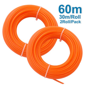 Akuoly 0.095 in line spool highlights abrasion-resistant nylon for longer life.