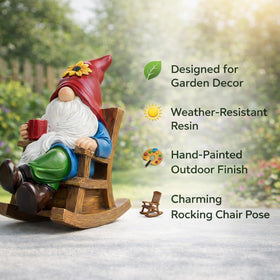 AKUTUBO durable gnome figurine for long outdoor display.