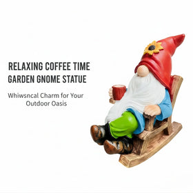 AKUTUBO faceless garden gnome statue adds whimsy to spaces.