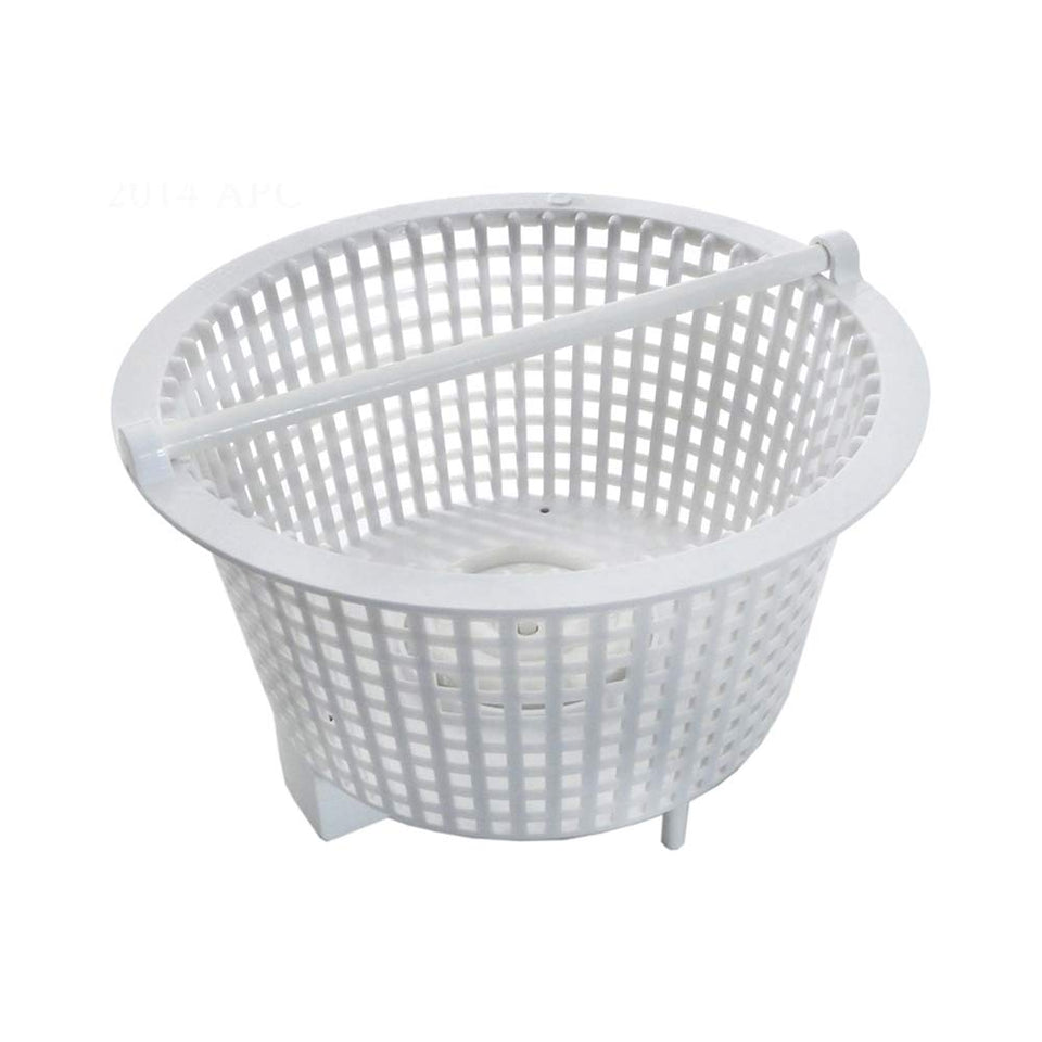 Aladdin B-43 skimmer basket front view, easy replacement for compatible pool skimmers