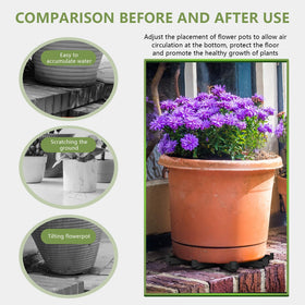 alalalight invisible pot feet elevate pots to improve drainage and air circulation