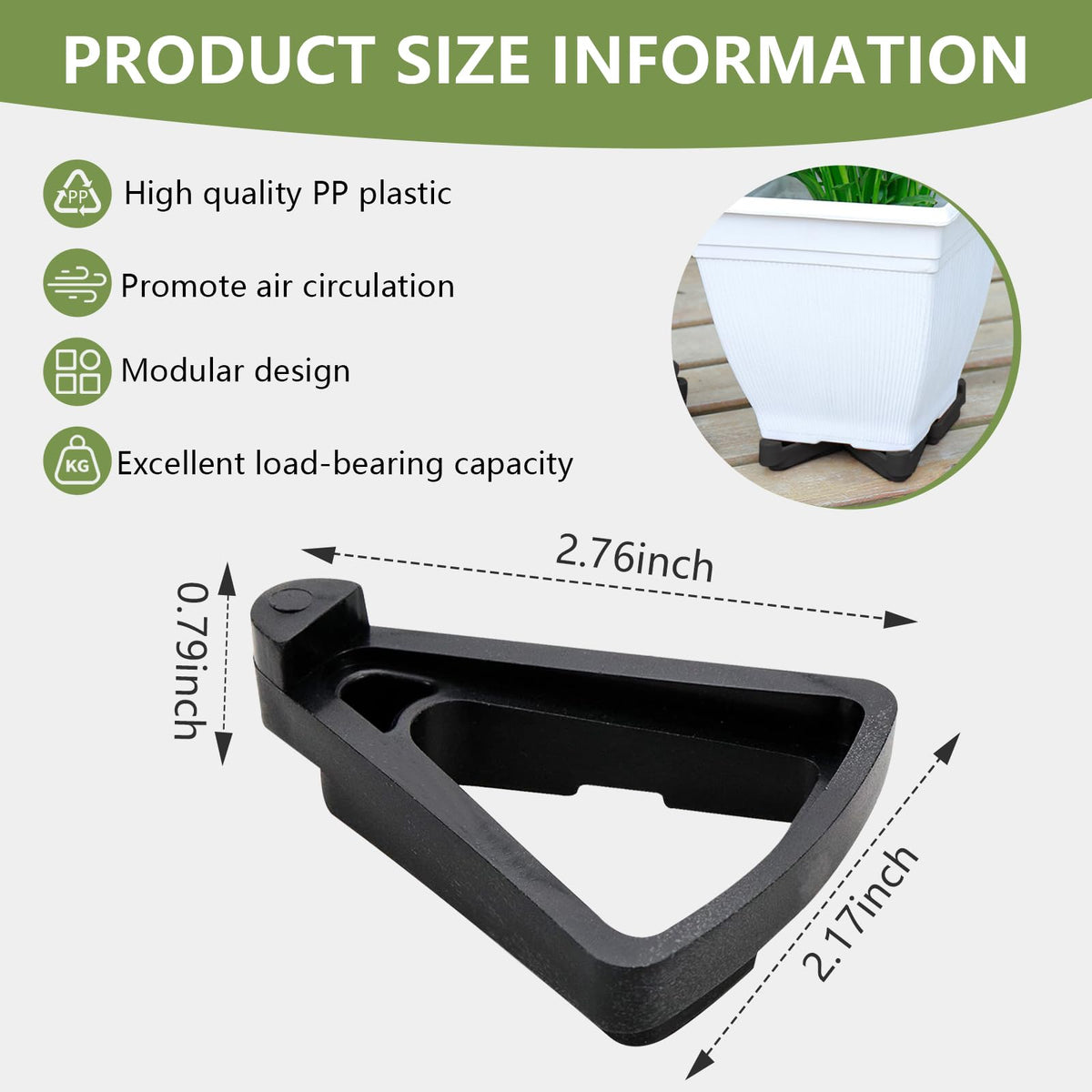 alalalight outdoor indoor planter feet protect floors from scratches