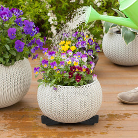 alalalight durable PP plastic withstands heavy pots and weather