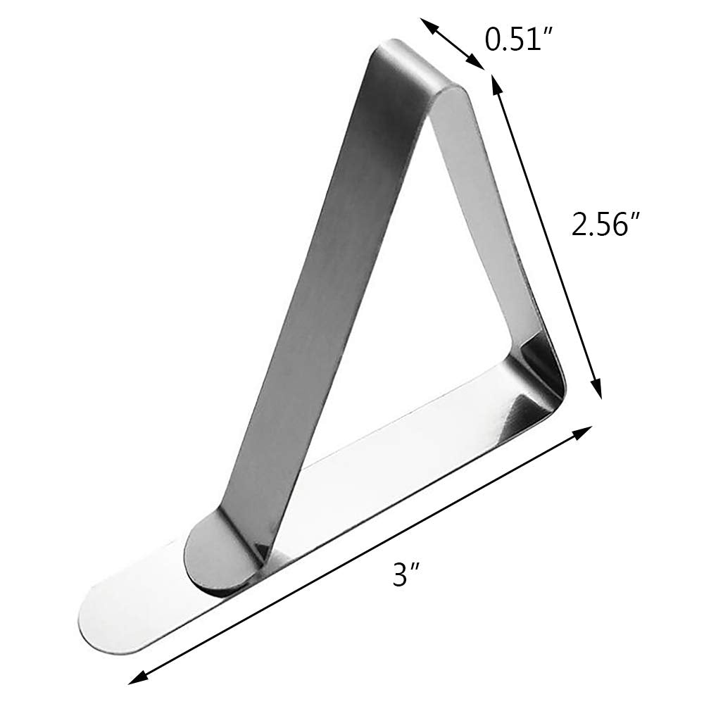 Alamic large clips securing a windy outdoor table for steady linens.