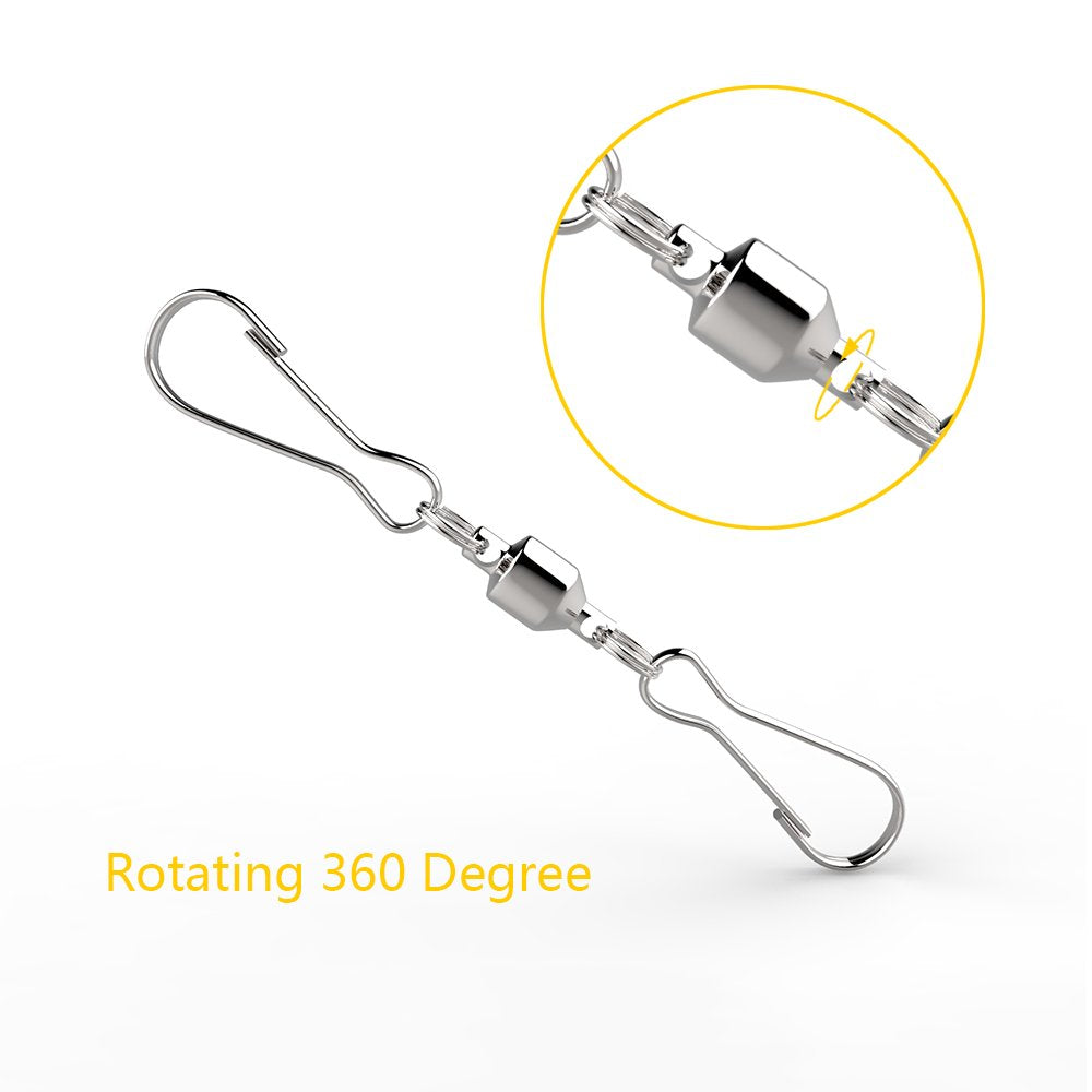 Alamic clips attach kites and windsocks to garden setups for quick use.