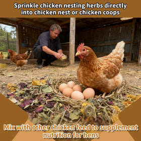 ALAYAO multi-poultry-use nesting herbs suit hens, ducks, and quails