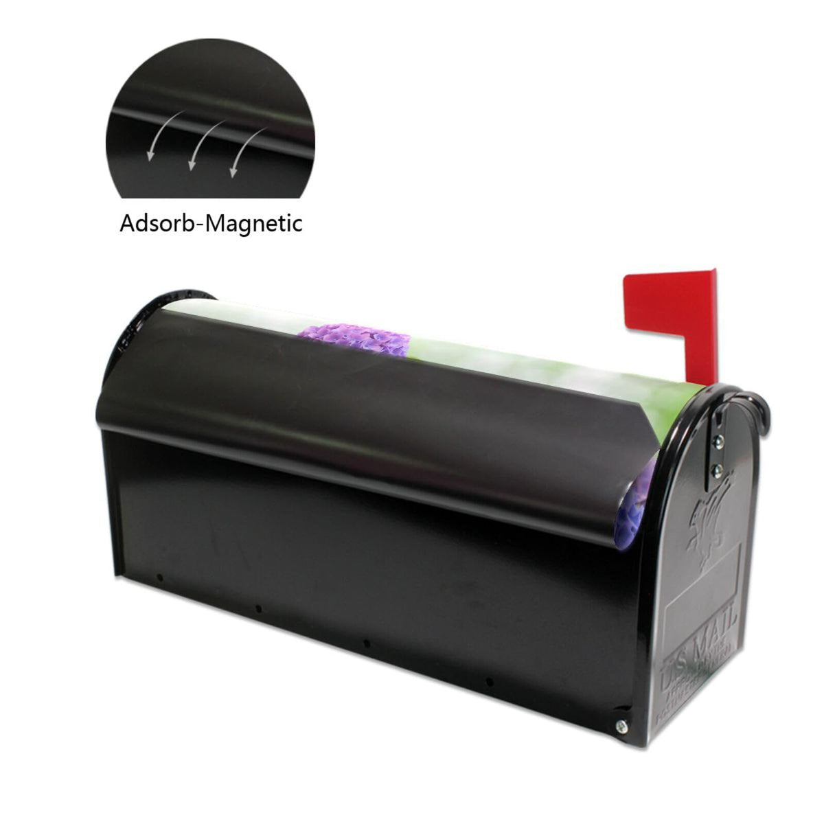 ALAZA Colorful seasonal mail wrap fits standard and oversized mailboxes