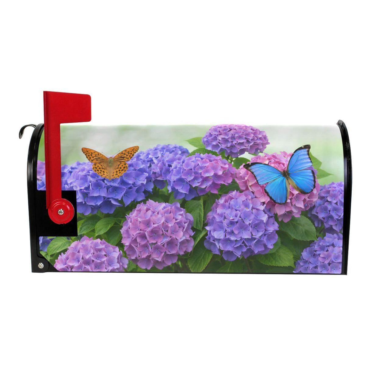 ALAZA spring floral mailwrap attaches magnetically for simple seasonal swaps