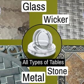 ALAZCO protective ring placed on table surface to prevent scratches