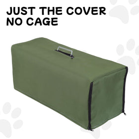 Aledaras trap cover army green provides shade and rain protection for transported animals.
