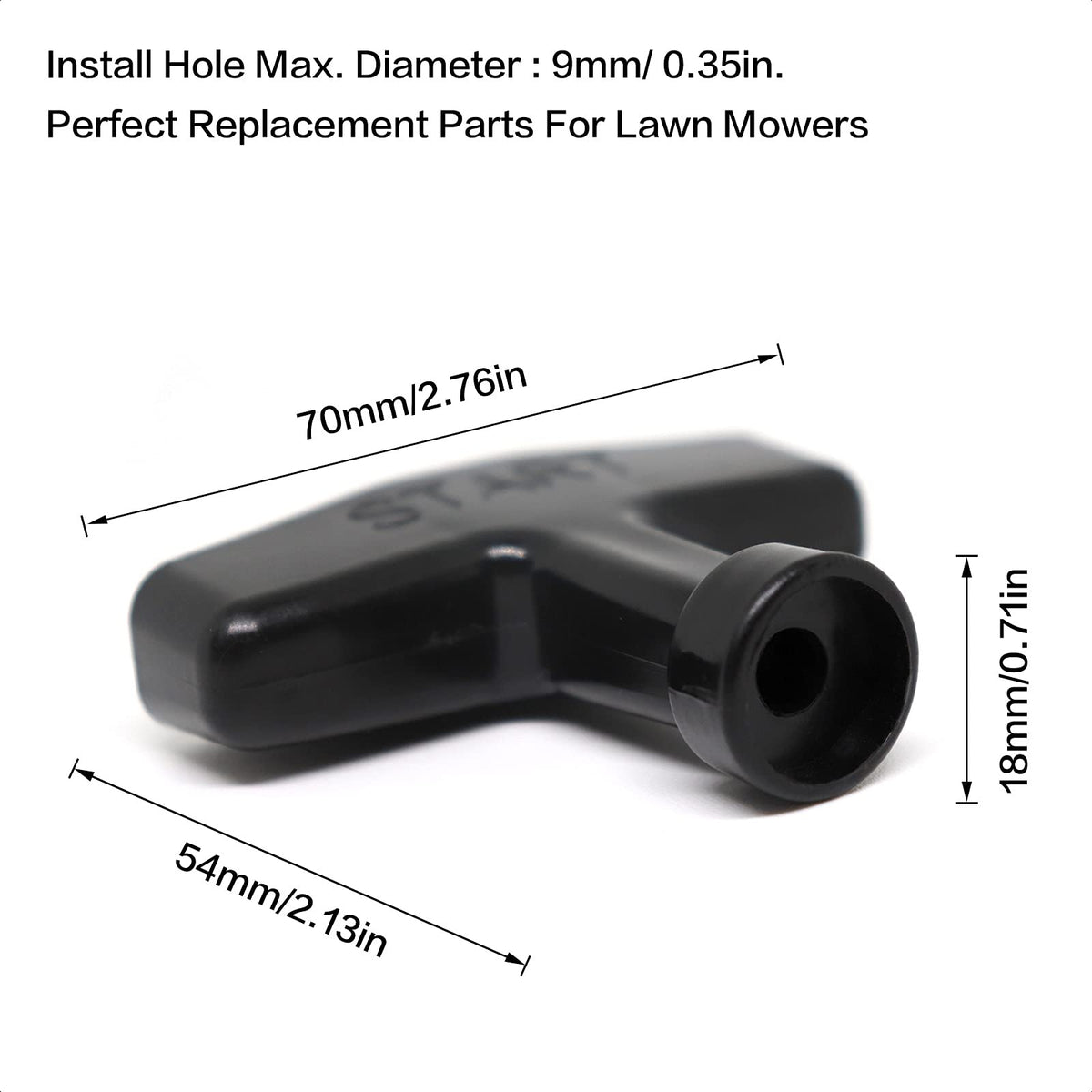 ALEOED recoil handle pull starter closeup — quick replacement for GX390 mowing.