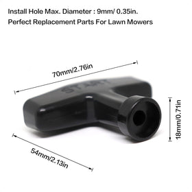 ALEOED recoil handle pull starter closeup — quick replacement for GX390 mowing.