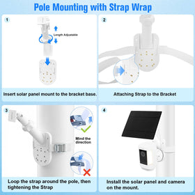 ALERTCAM adjustable angle mount optimizes sun exposure and viewing position.