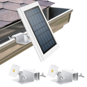 ALERTCAM gutter-mount two-pack secures Ring solar panels safely.