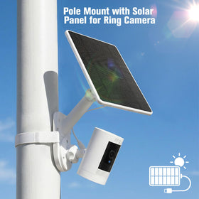 ALERTCAM 6W solar solution for Ring Outdoor Cam Plus extends operation.