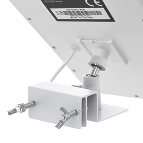 ALERTCAM weatherproof gutter-mount withstands rain and wind for outdoor use.