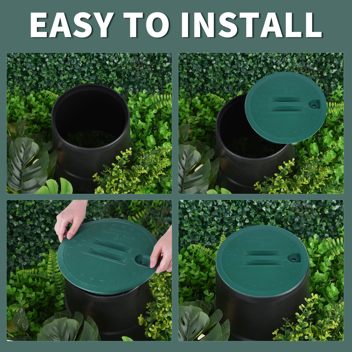 Aleybloodes 2-pack green valve box cover offers affordable outdoor protection
