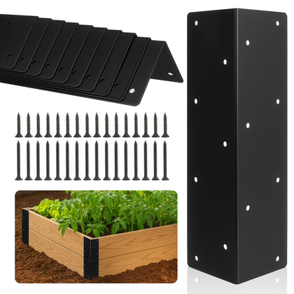 Alffun raised bed corner brackets provide sturdy support for 12–24 in planters