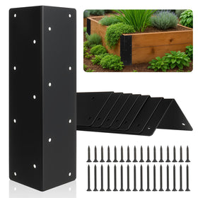 Alffun raised bed corner brackets for 12-24 inch beds provide sturdy support