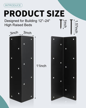 Alffun corner brackets with screws simplify quick, secure assembly