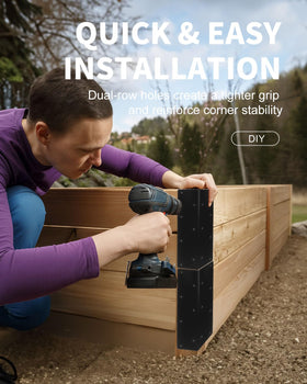 Alffun brackets suit garden beds, furniture frames, and DIY projects