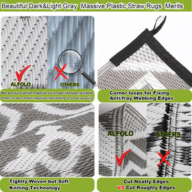 Alfolo balcony rug UV-coated for long-lasting color