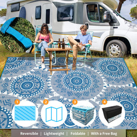 Alfolo deck and poolside rug on wood, durable and anti-slip