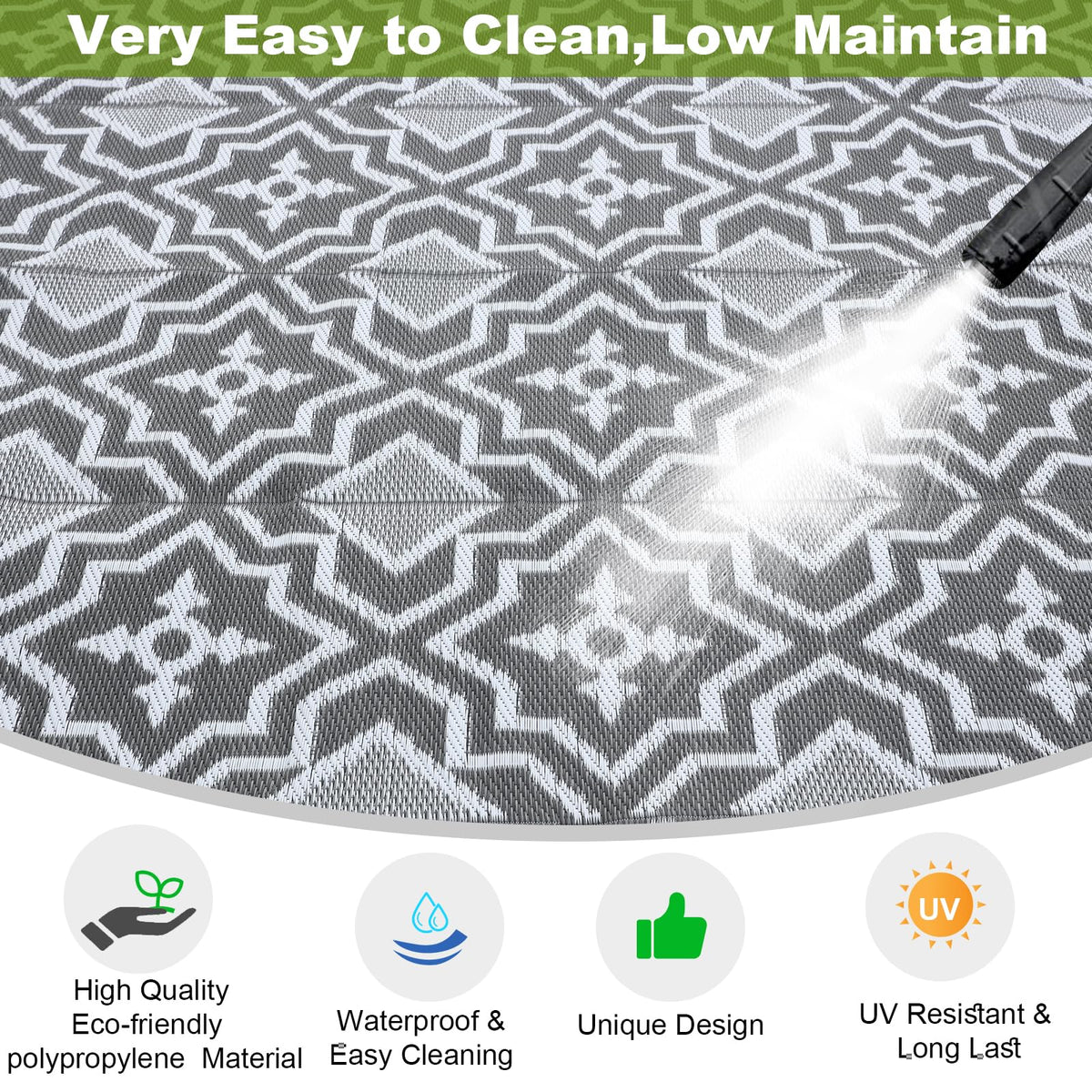 Alfolo lightweight camping rug folds for easy transport