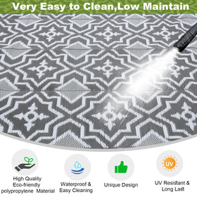 Alfolo lightweight camping rug folds for easy transport