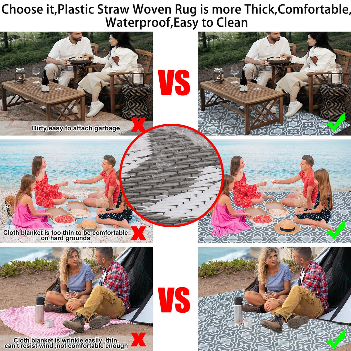 Alfolo outdoor decor rug beige and black complements exterior design