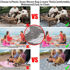 Alfolo outdoor decor rug beige and black complements exterior design