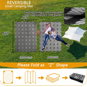 Alfolo easy-clean rug dries fast after rain or spills.