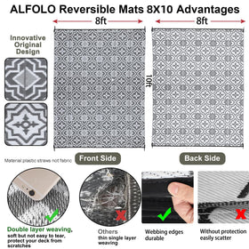 Alfolo RV outdoor rug suitable for camping and outdoor use