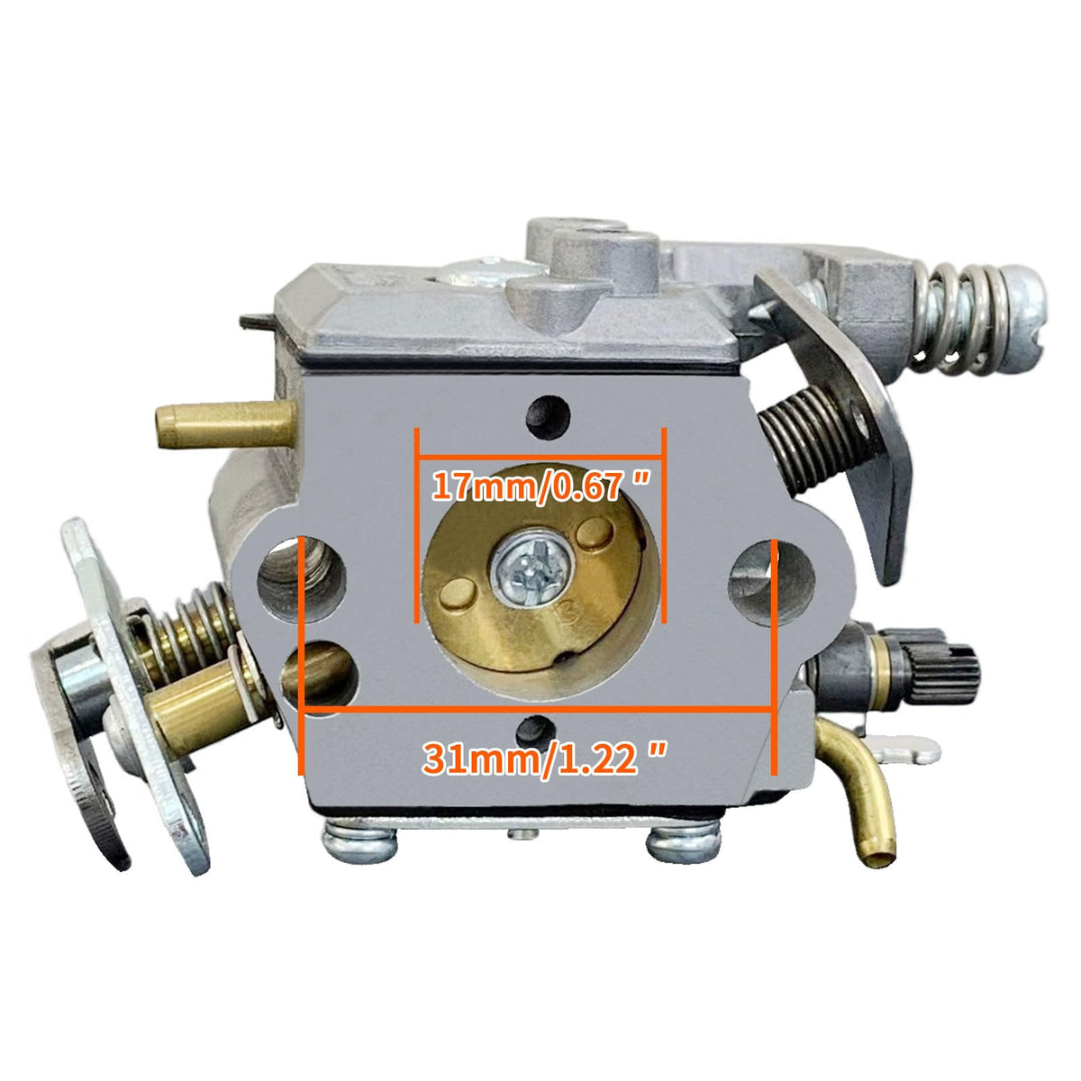 Two feet fuel lines and spark plug included for easy installation