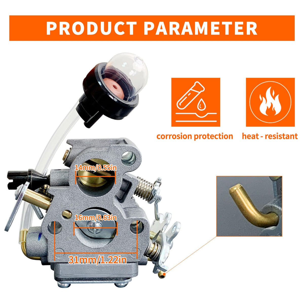 ALFUL Ruixing 586936202 carburetor for Husqvarna 235E, consistent operation