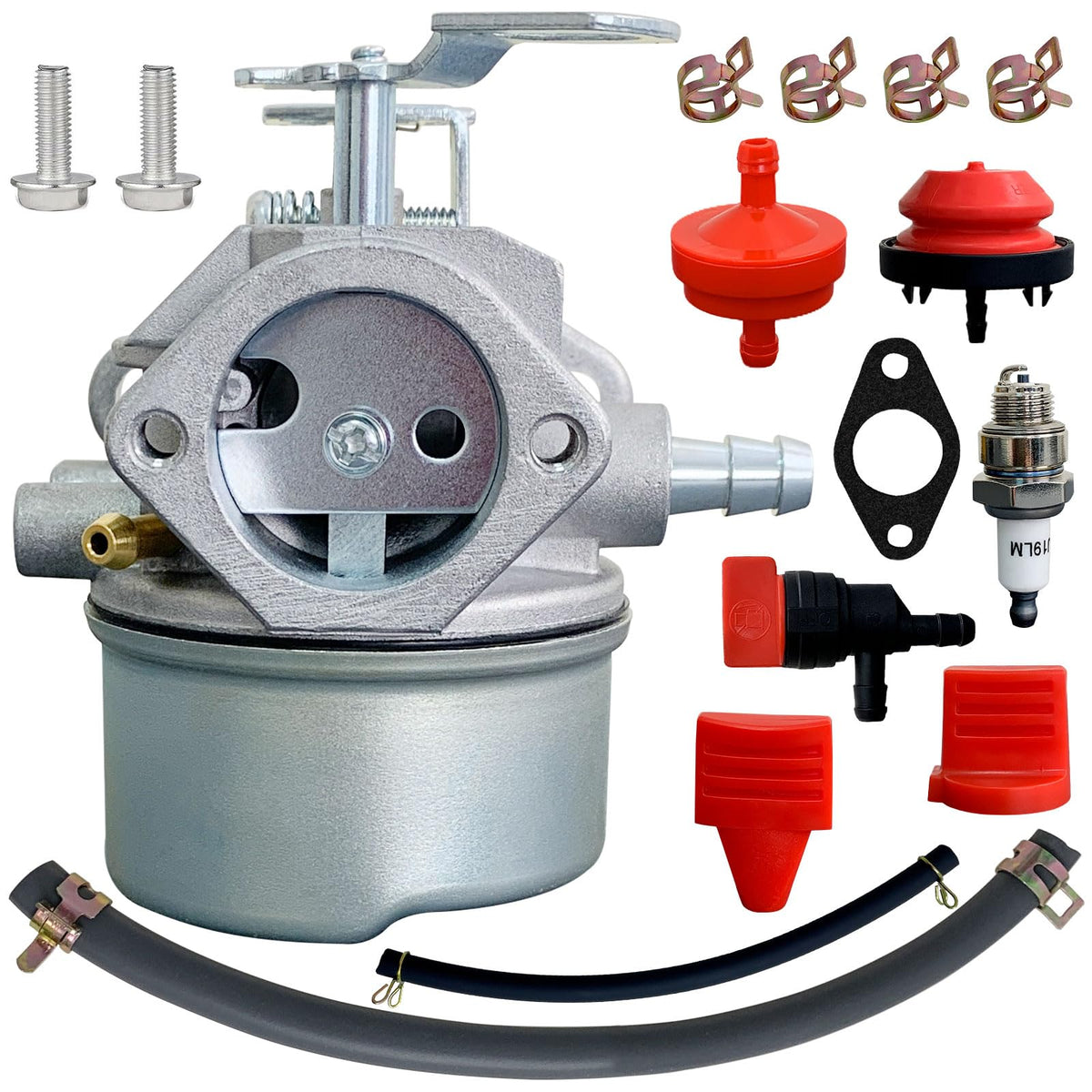 ALFUL Ruixing 640052 carburetor close-up showing compact, durable design for snow blowers