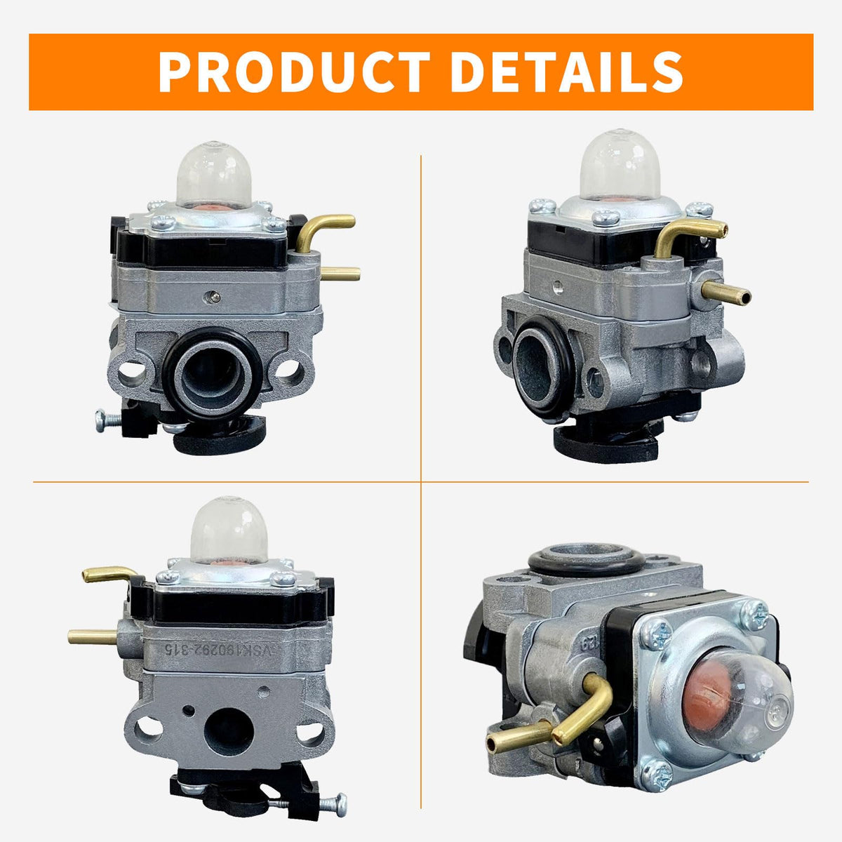 ALFUL Ruixing carburetor top-down shot highlights compact air flow path